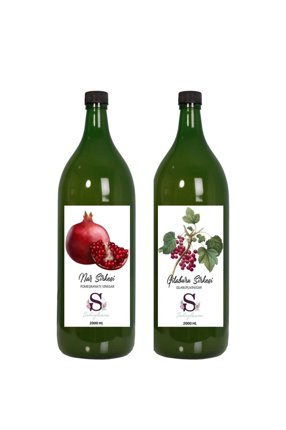 Süheylaana Doğal Nar Sirkesi 2000 Ml - Doğal Gilaburu Sirkesi 2000 Ml