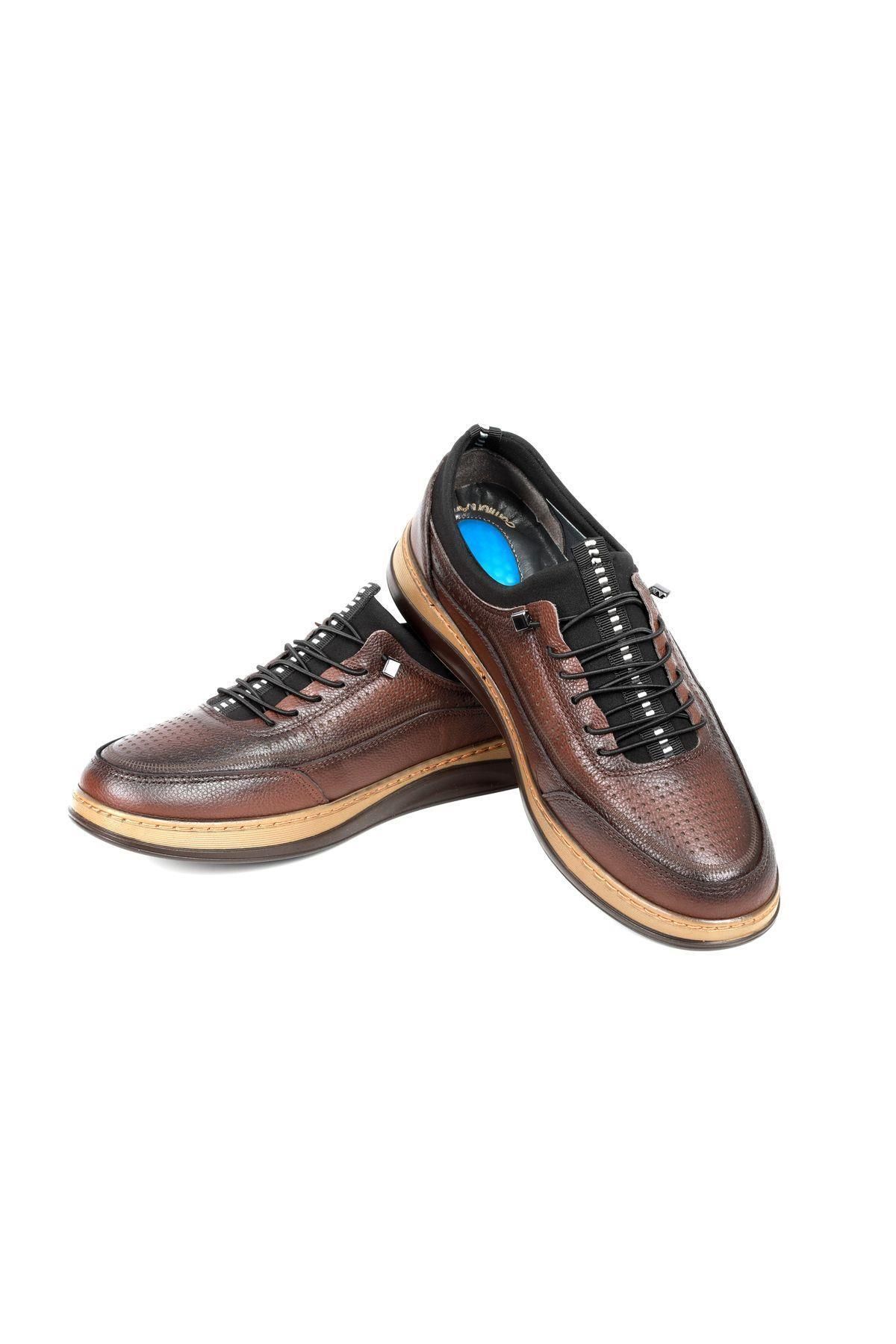 nuaA Pantofi Nua Pantofi Pentru Bărbați, Ortopedici, Din Piele Naturală, Cusături Cu Toc Masculin - 41