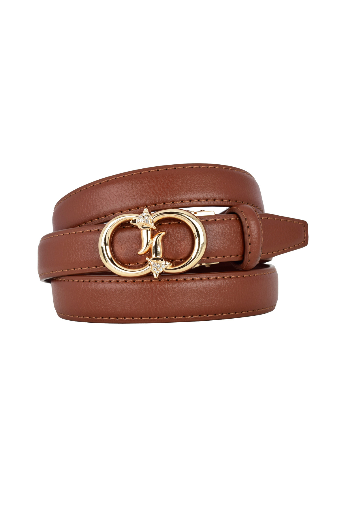 GoDeri-Women's Belt Without Holes Tan with Automatic Buckle, Trouser Belt, Dress Belt, 2.5 Cm_Auto 7