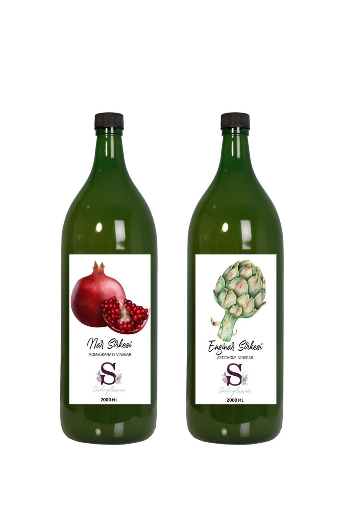Süheylaana Doğal Nar Sirkesi 2000 Ml - Doğal Enginar Sirkesi 2000 Ml
