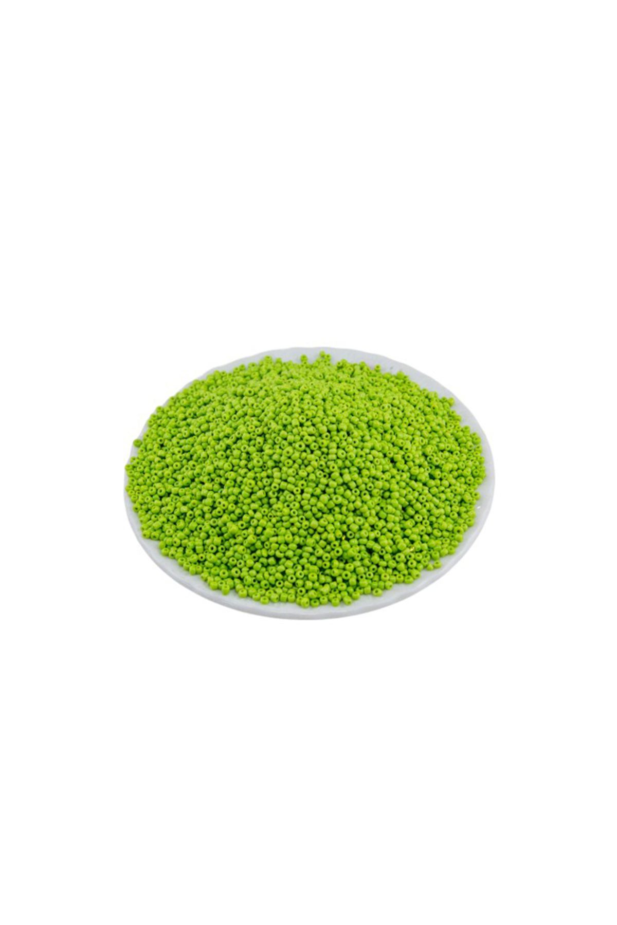 Serhat Aksesuar ve El İşçilik Mat Fıstık Yeşili (11/0) 2 mm Kum Boncuğu 100 gr