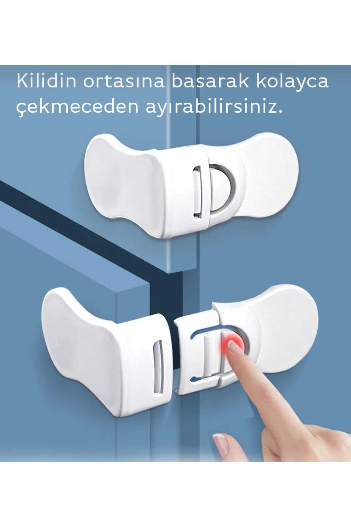 Vi Caro 12 li Priz Kapağı Bebek ve Çocuk Priz Koruyucu + 8 li Bebek Çocuk Dolap Kilidi Köşe Koruma Aparatı fotoğrafı 6 (önizleme)