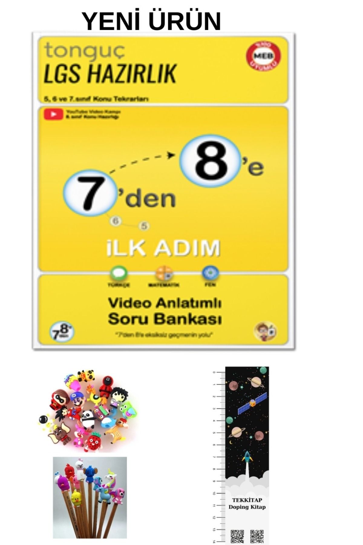 Tonguç Yayınları Tonguç 7'den 8'e LGS Hazırlık İlk Adım Kitabı 2025-2026 Müfredat(UZAY A. + Kalem B.)