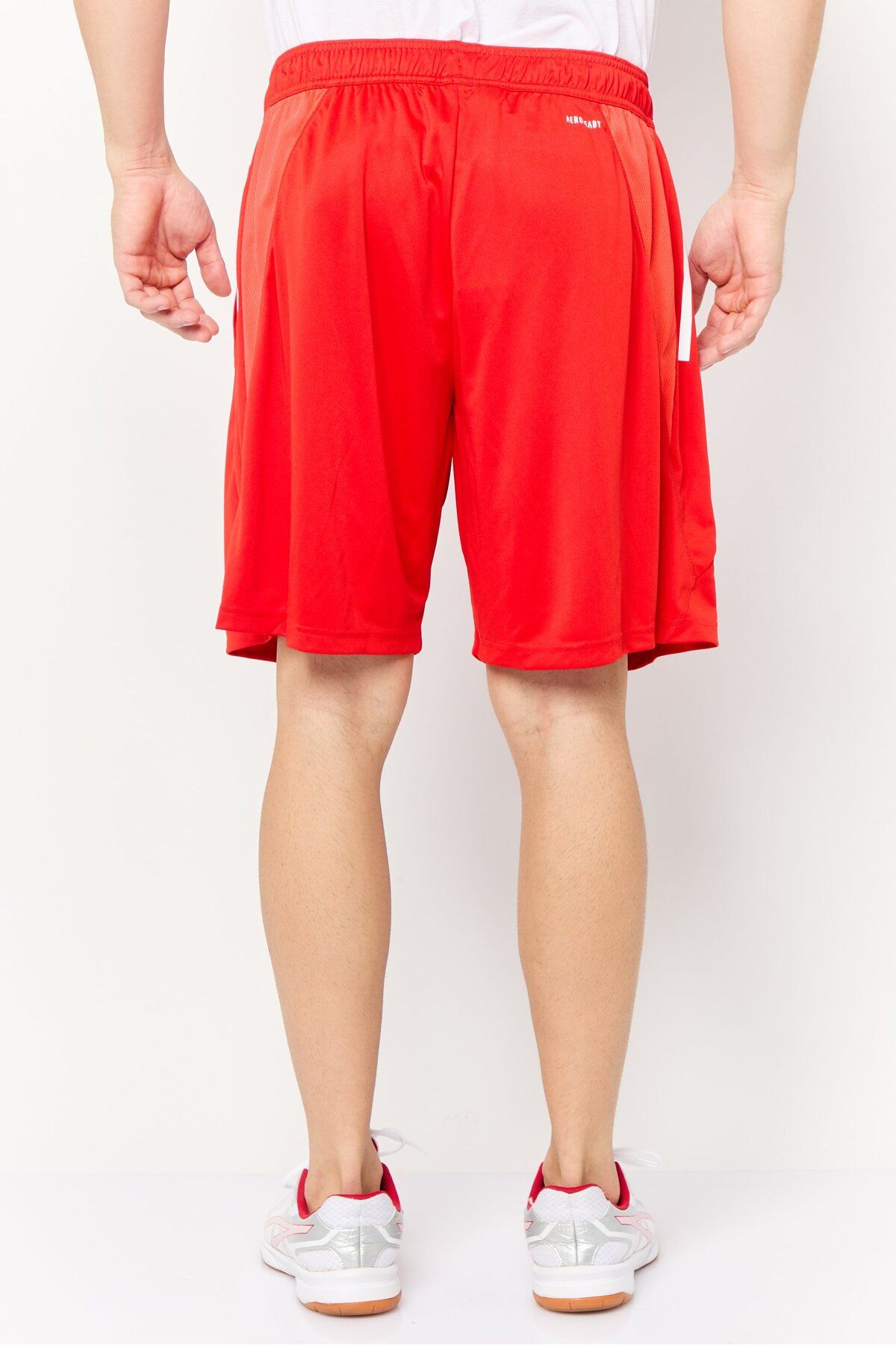 adidas-Men Sportswear Fit Drawstring Training Shorts, Red 4