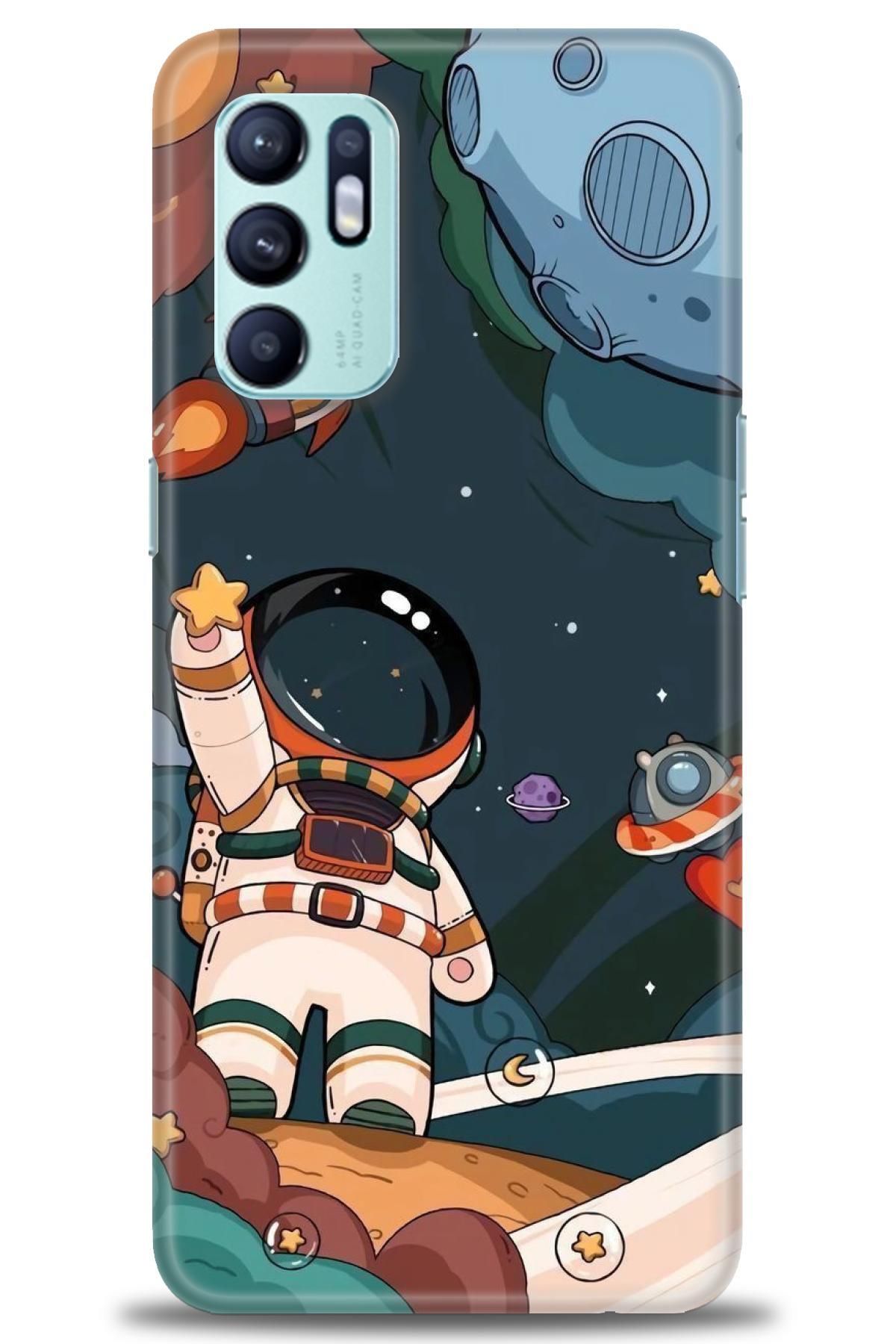 OPPO Reno 6 İle Tam Uyumlu HD Baskılı Desenli Kılıf - Oppo - 1100