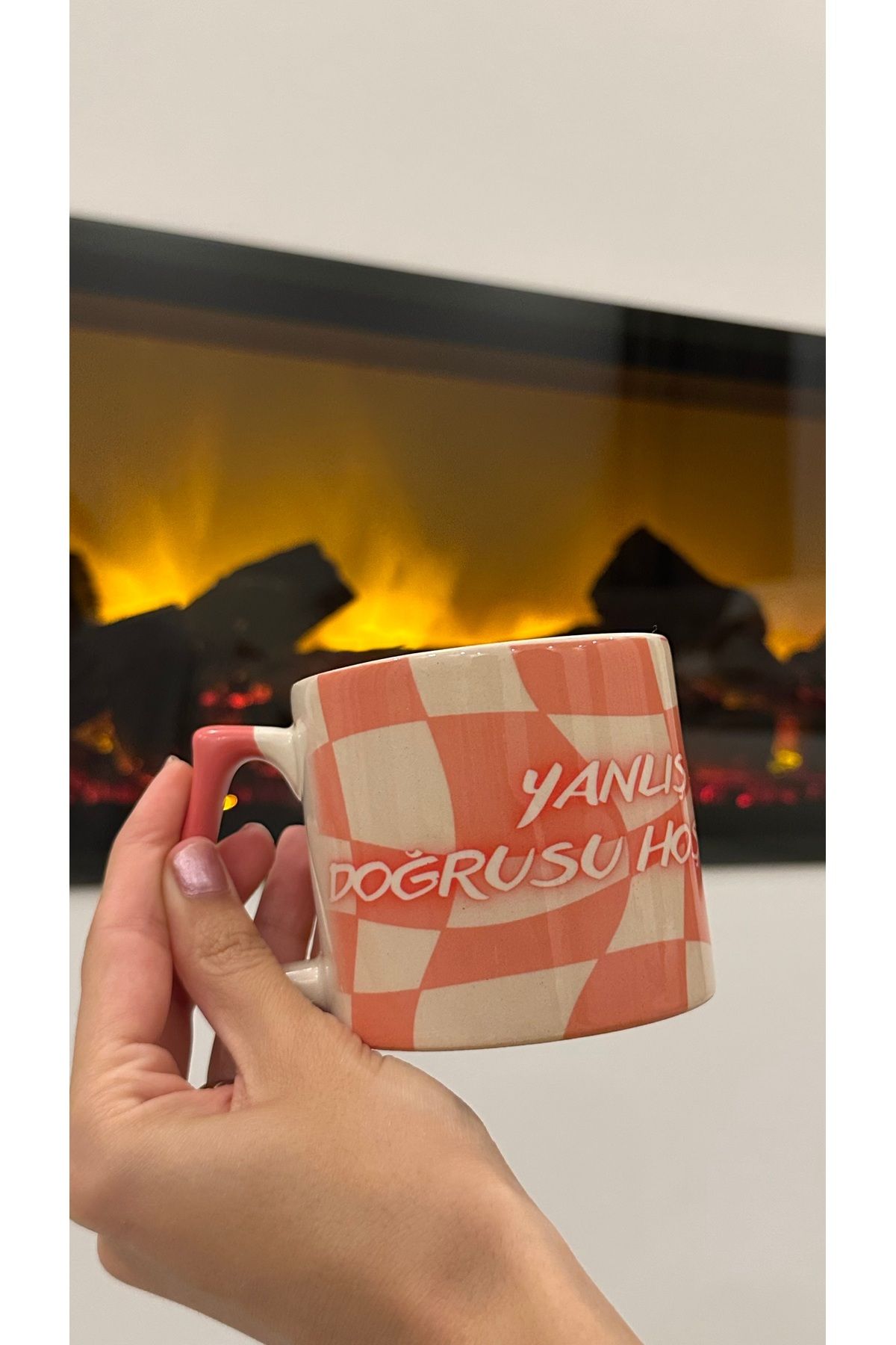FESECRAFT Yanlış Yaptıysam Doğrusu Hoşuma Gitmemiştir Yazılı Seramik Pinterest Kupa