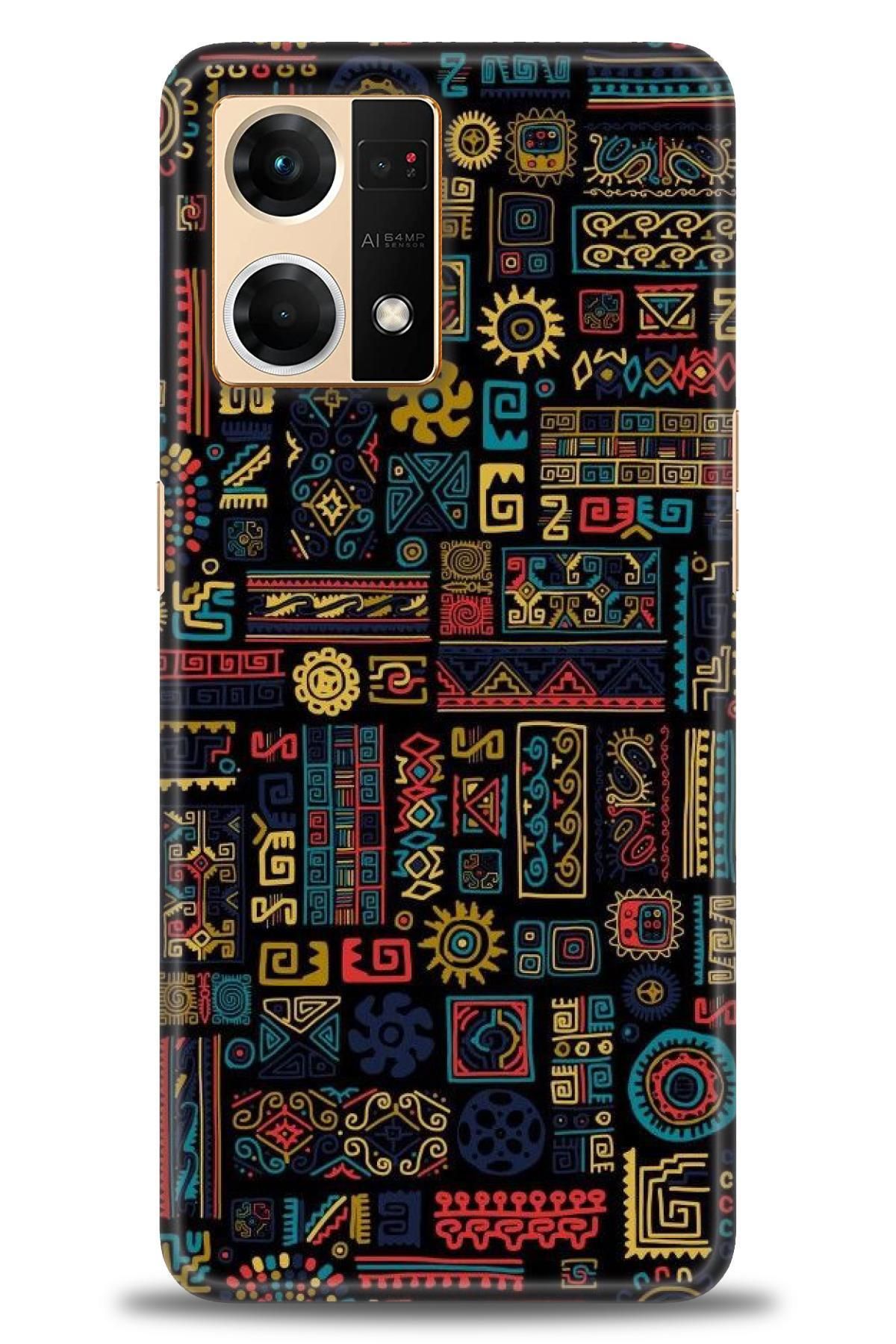 OPPO Reno 7 İle Tam Uyumlu HD Baskılı Desenli Kılıf - Oppo - 822