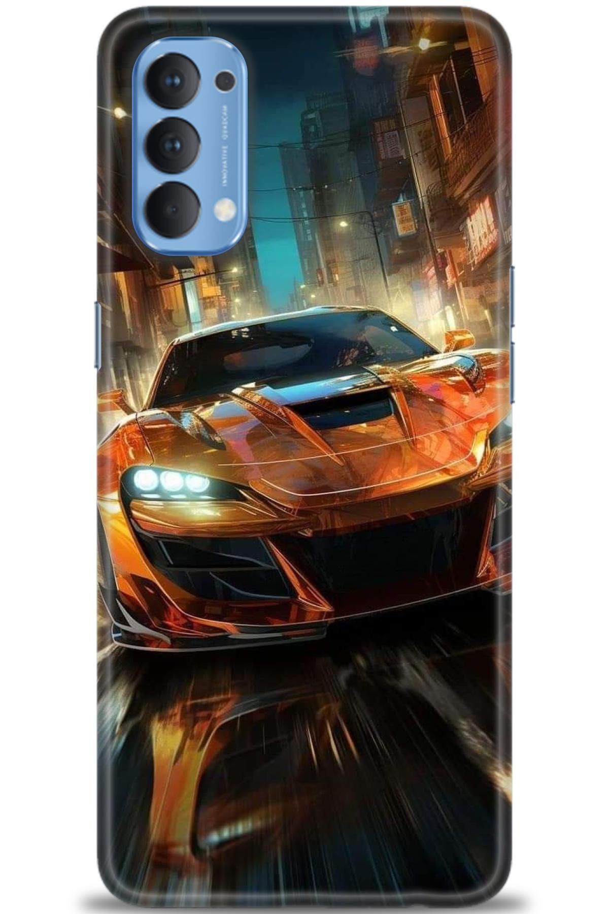 OPPO Reno 4 İle Tam Uyumlu HD Baskılı Desenli Kılıf - Oppo - 576