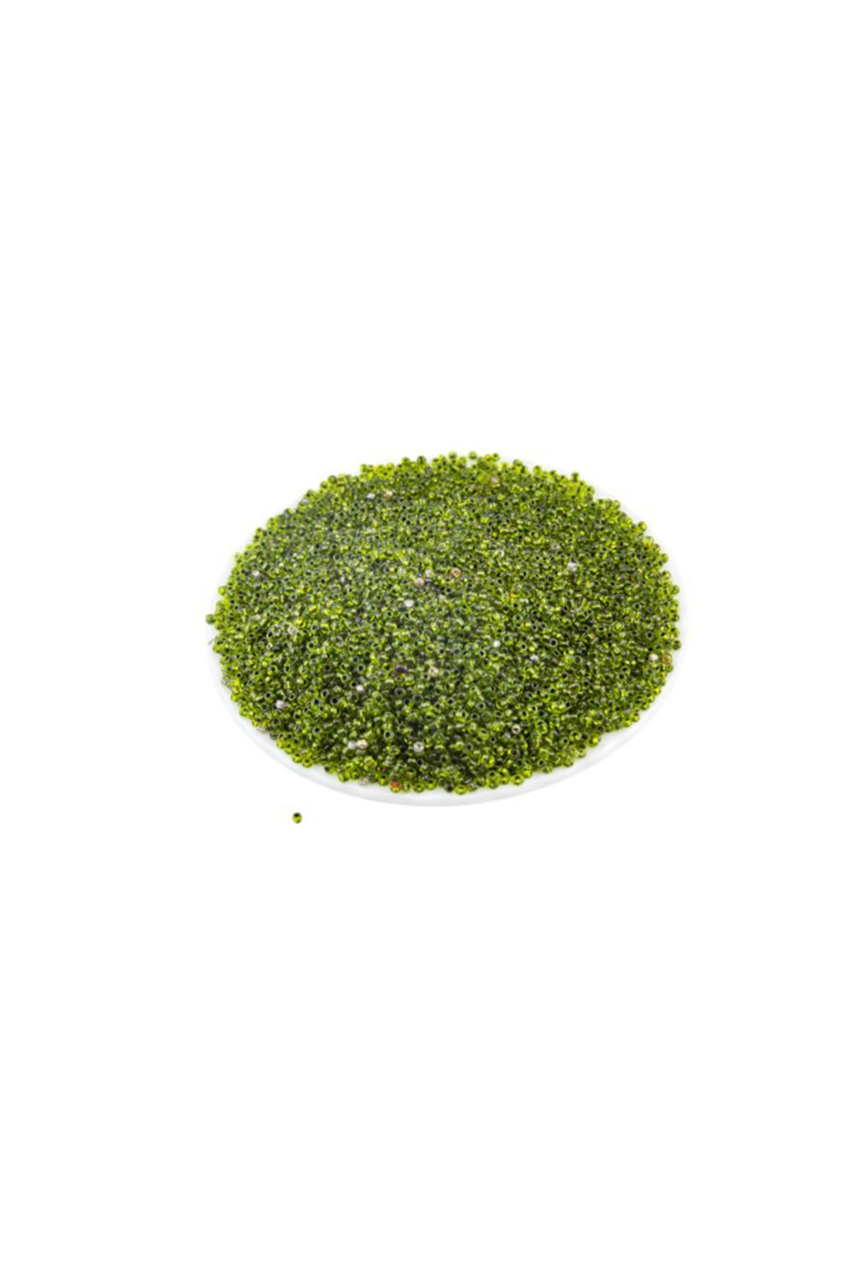 Serhat Aksesuar ve El İşçilik İçten Siyah B0oyalı Yeşil (11/0) 2 mm Kum Boncuğu 100 gr