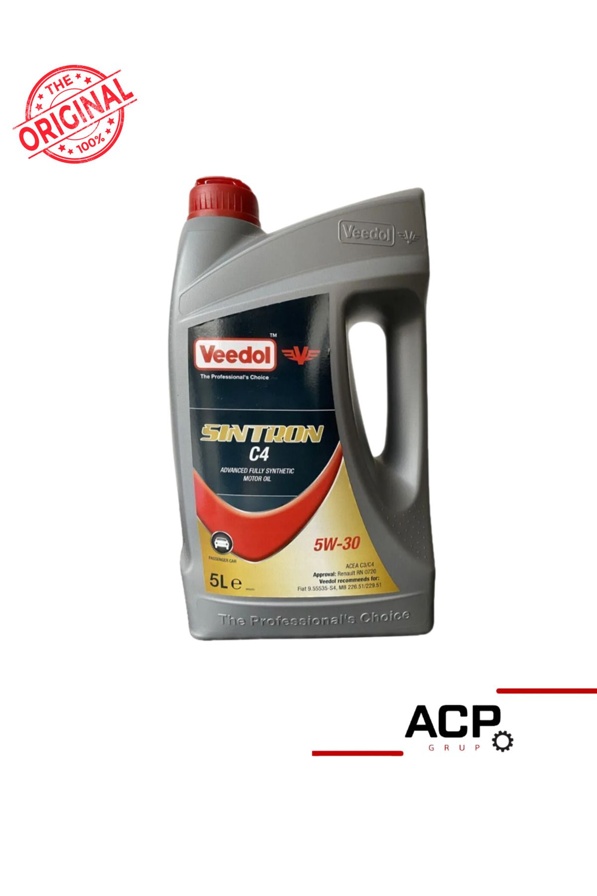 Veedol SINTRON C4 5W-30 5L FULL SENTETİK MOTOR YAĞI