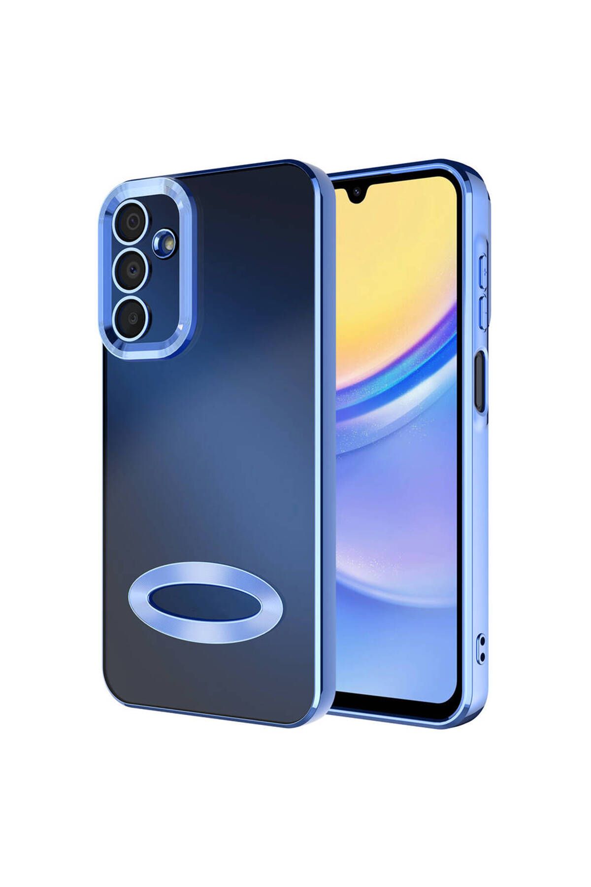 SKYARC Samsung Galaxy A25 Kılıf Kamera Korumalı Logo Gösteren Omega Kapak
