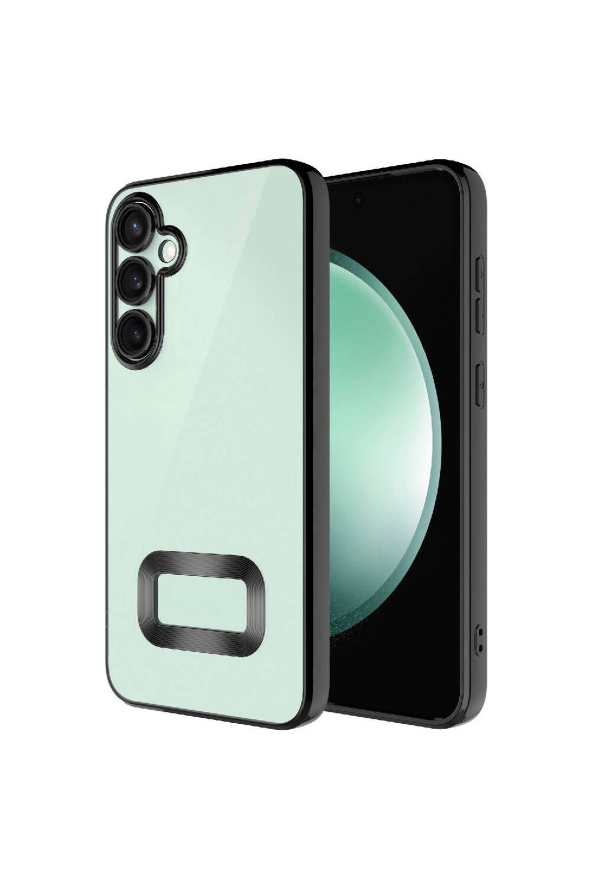 SKYARC Samsung Galaxy A35 Kılıf Kamera Korumalı Logo Gösteren Omega Kapak