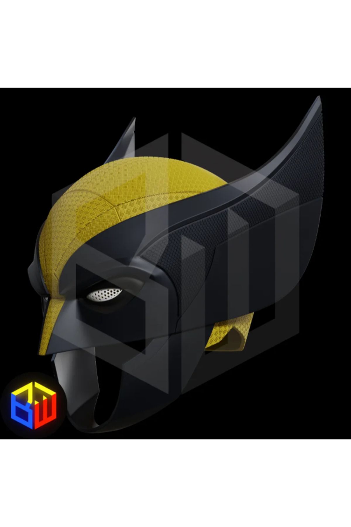 3d model s-Wolverine Textured Helmet V3 - Original Design 3D Print 3