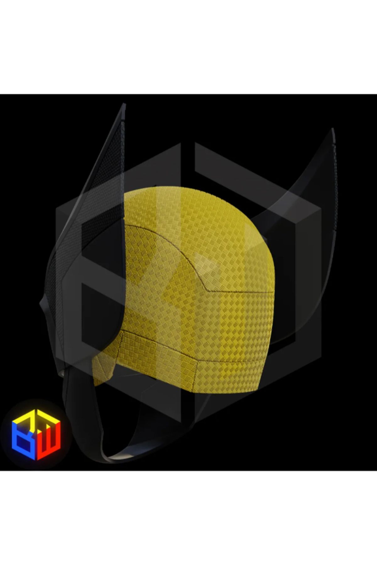 3d model s-Wolverine Textured Helmet V3 - Original Design 3D Print 4