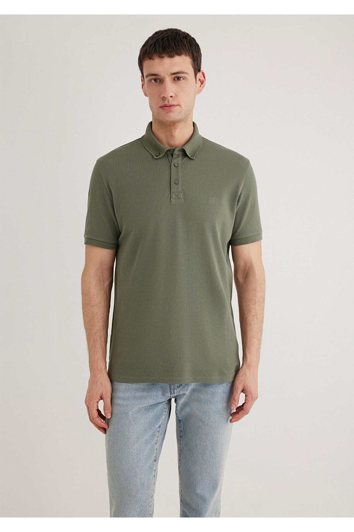 Mavi-Khakifarbenes Polo-T-Shirt – Slim Fit, Slim Fit063247-33198 4
