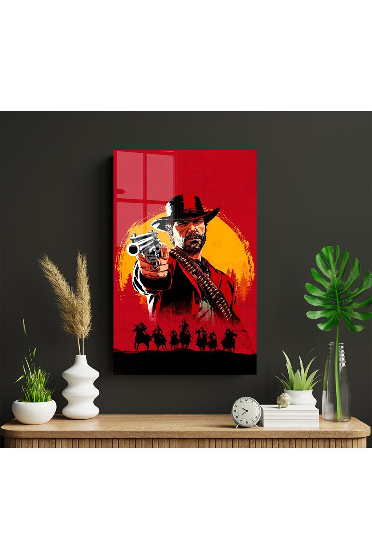 Ayabak Metal Poster Red Dead Redemption - Dekoratif - Hediyelik Çerçevesiz Tablo