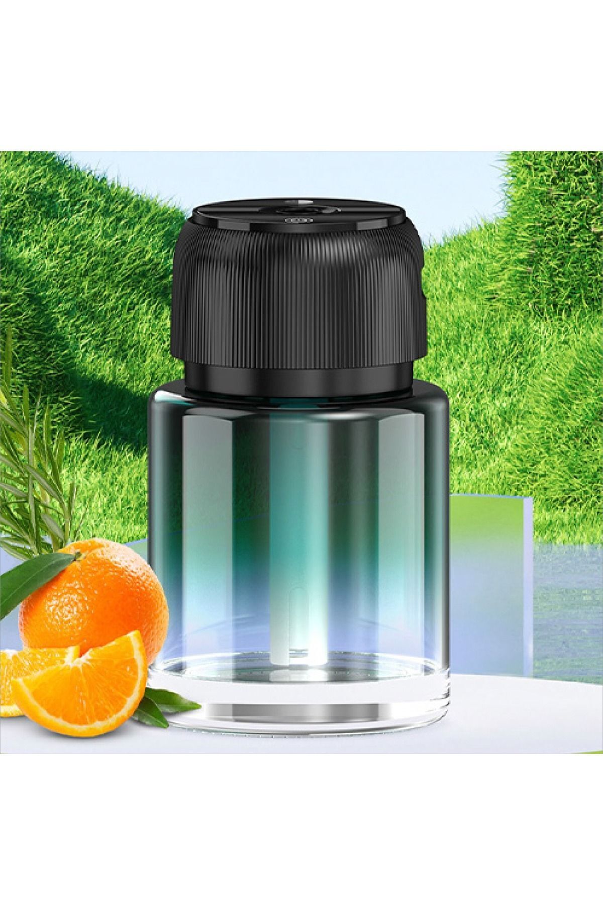 Mini lüks araba hava spreyi ortam Lazer Led aromaterapi makinesi Yatak odası için taşınabilir