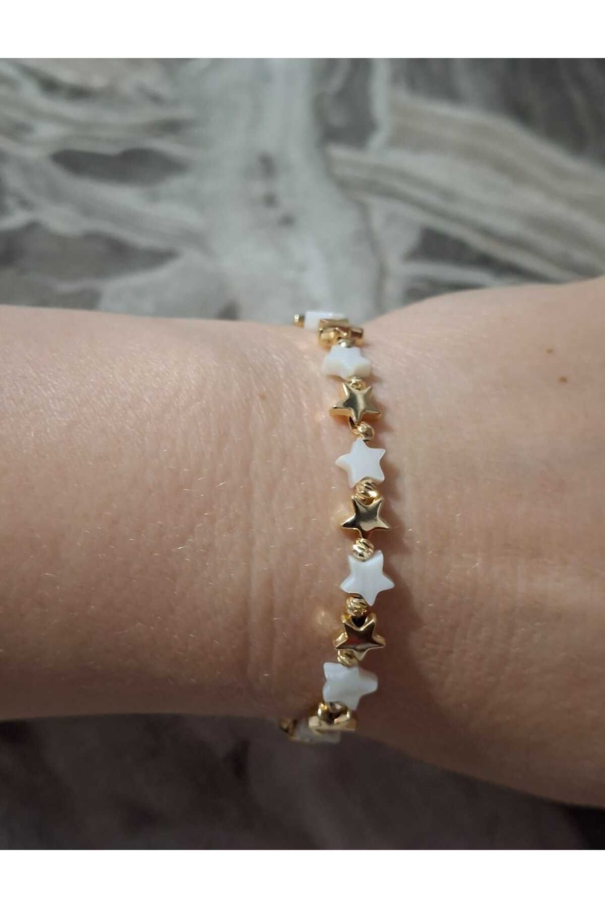 accortic ve Gold boncuklu star bileklik