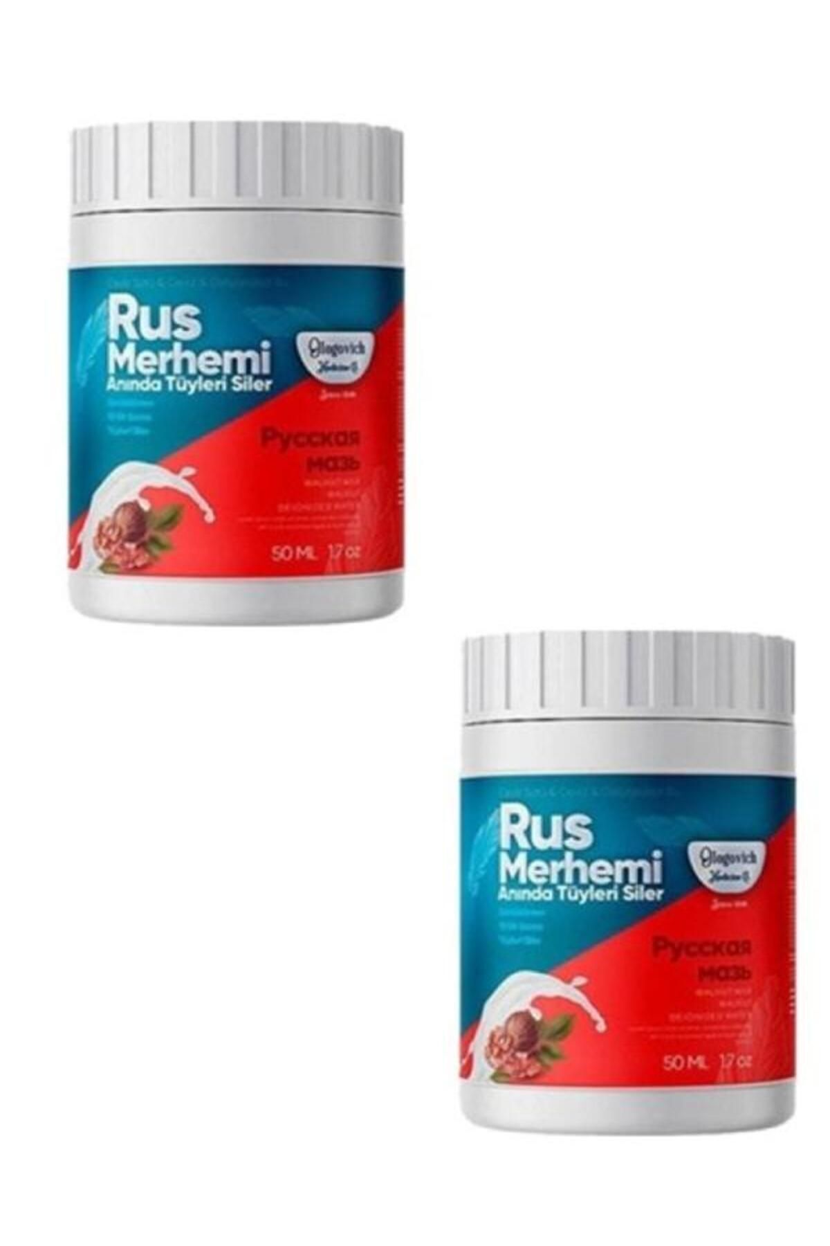 kapsulavm Rus Merhemi Anında Tüy Siler Tüy Dökücü Krem 50 ml X 2 Adet