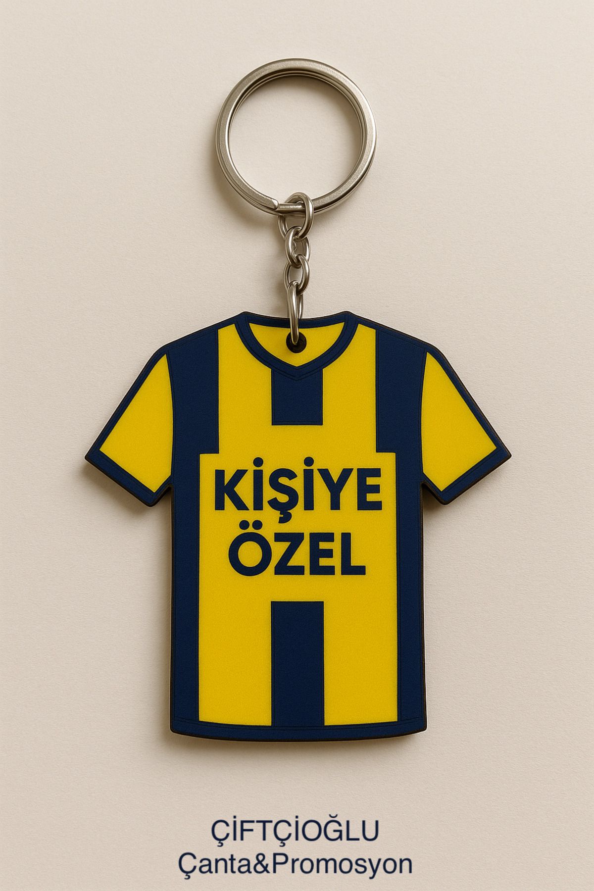 çiftçioğlu Kişiye Özel Taraftar FB-GS-BJK İsim Baskılı Mdf Anahtarlık