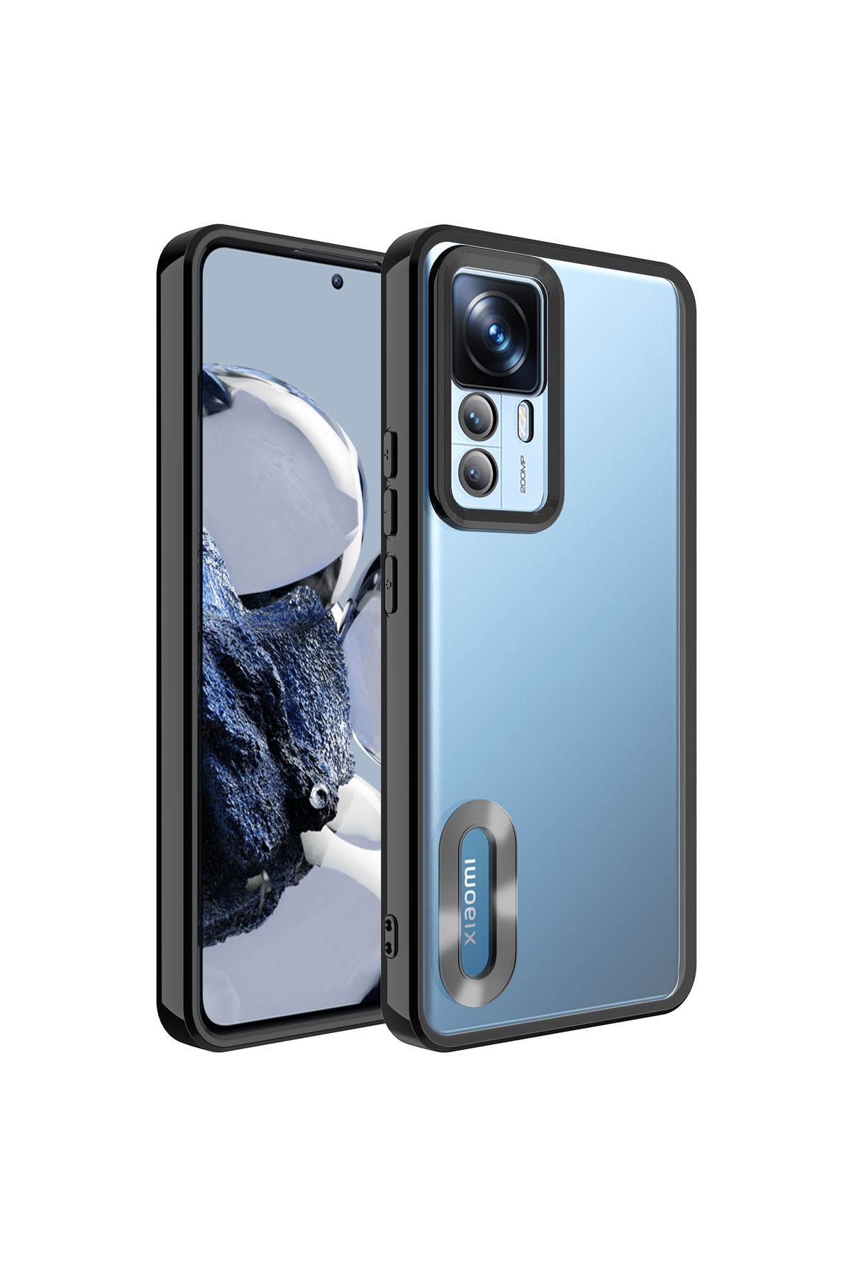 SKYARC Xiaomi Mi 12T Kılıf Kamera Korumalı Logo Gösteren Omega Kapak