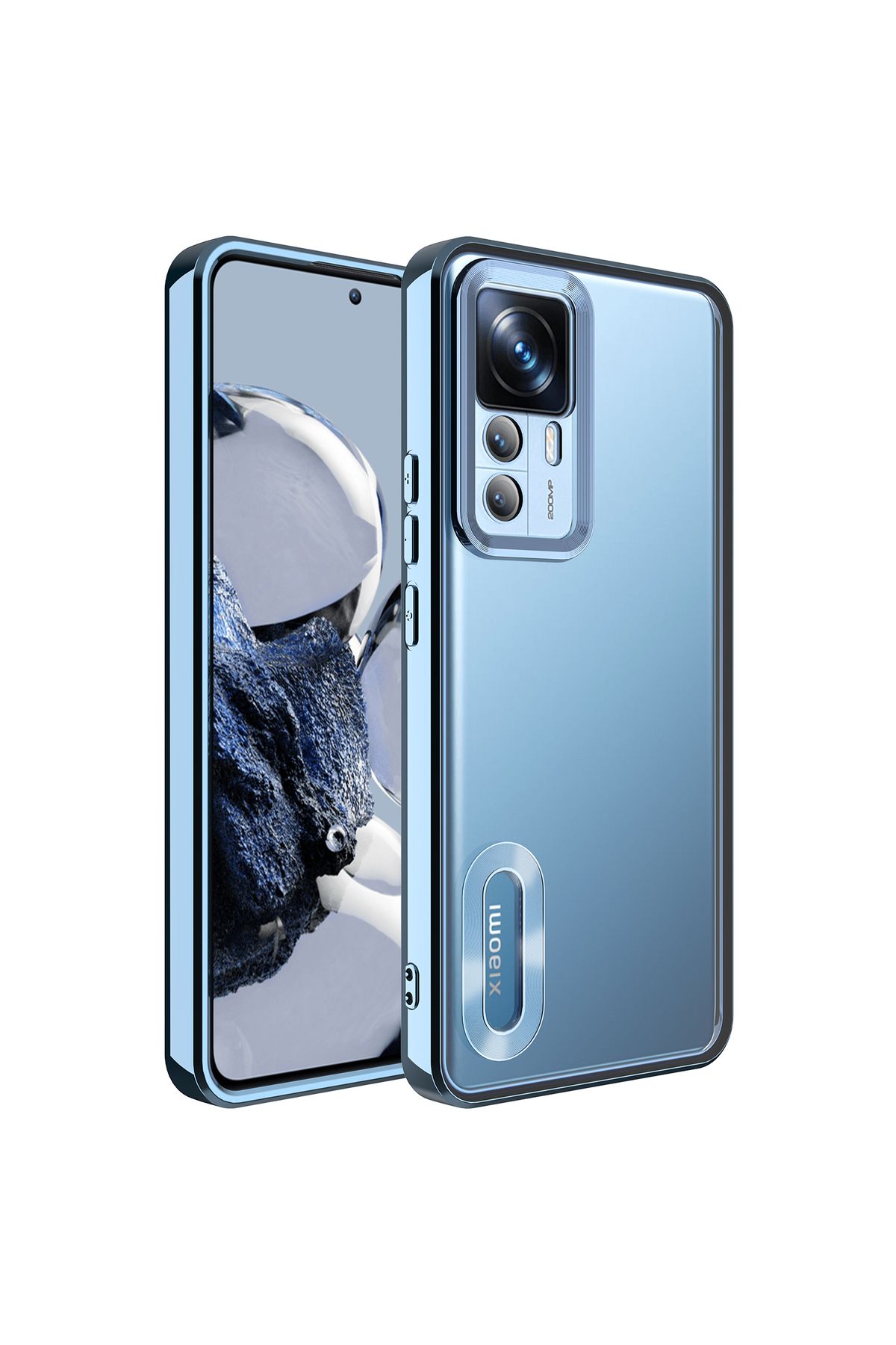 SKYARC Xiaomi Mi 12T Pro Kılıf Kamera Korumalı Logo Gösteren Omega Kapak