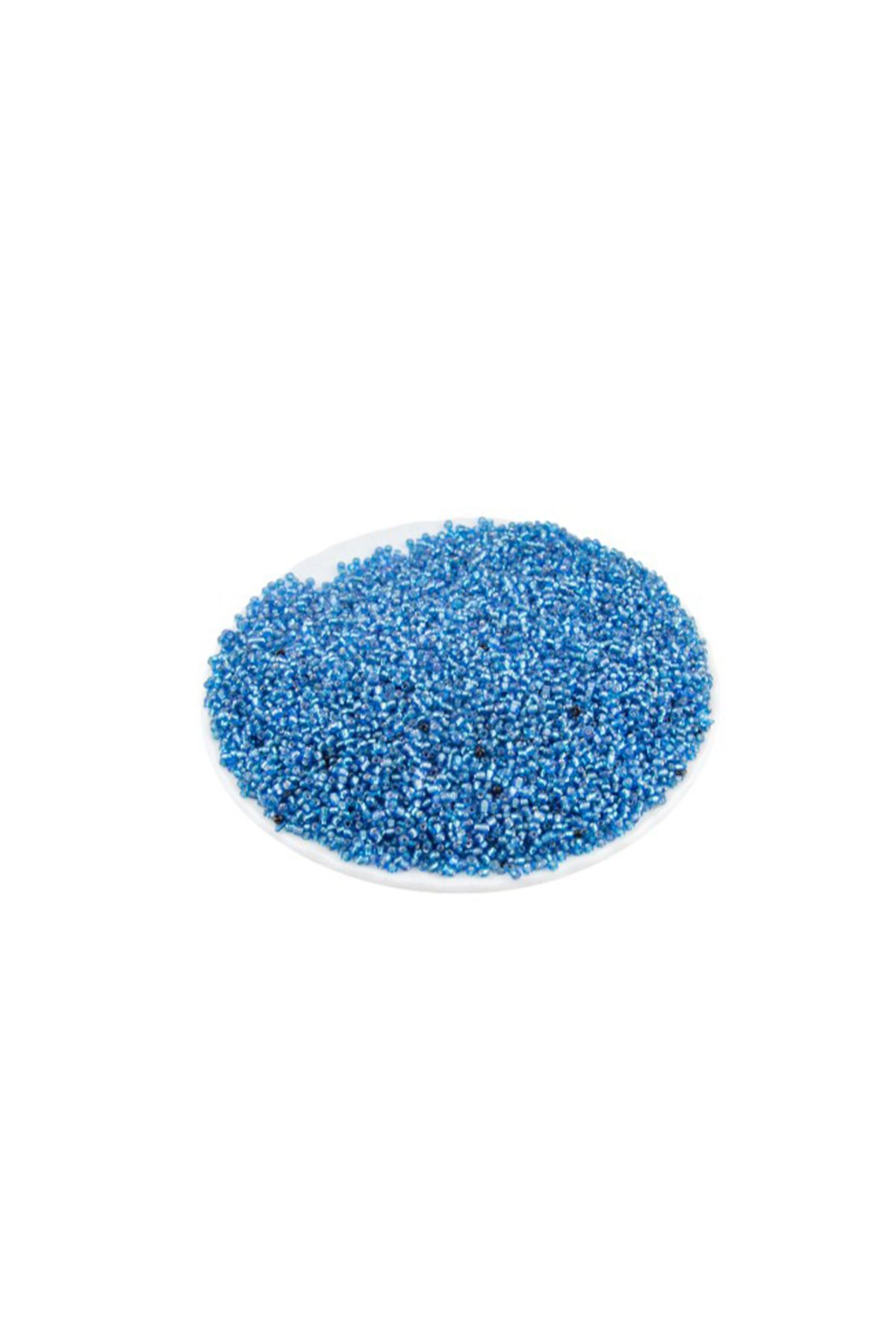 Serhat Aksesuar ve El İşçilik Kristal Mavi (11/0) 2 mm Kum Boncuğu 100 gr