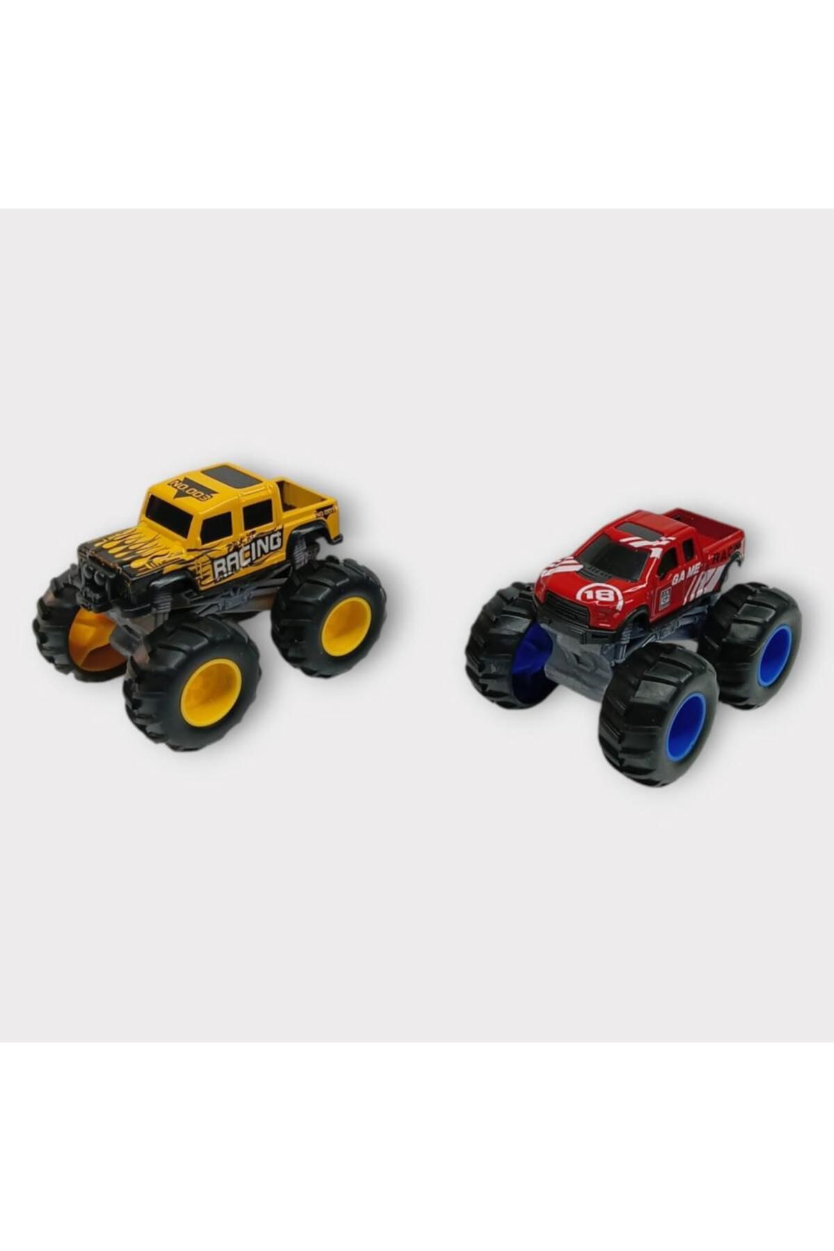 estevia Mini Off-Road Araçlar 2'Li - Sarı Kırmızı Yeni!!!