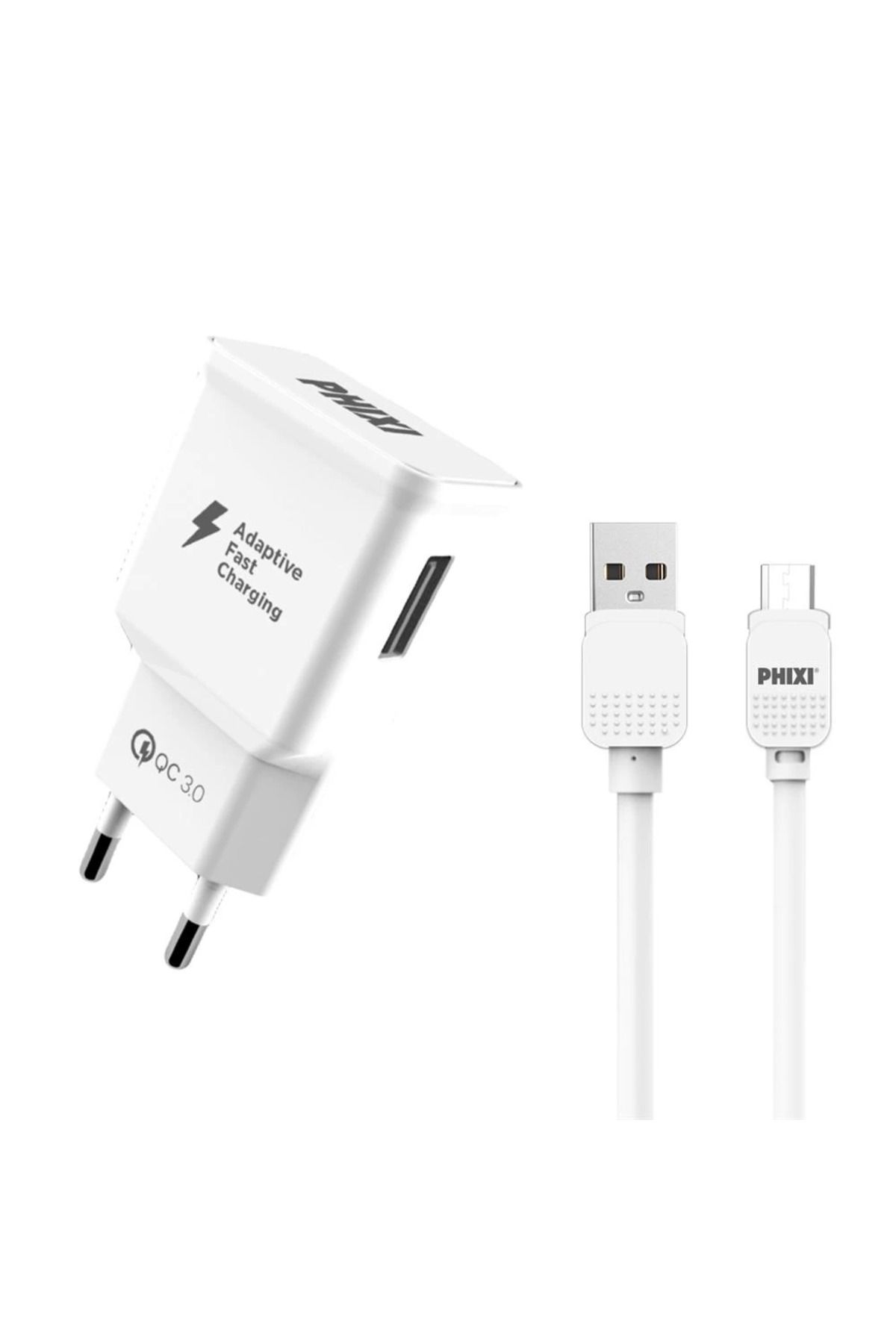 ÇERÇİCİ Qch202m Basic 12v / 3a Qualcomm 3.0 Micro Usb Kablolu Hızlı Şarj Cihazı
