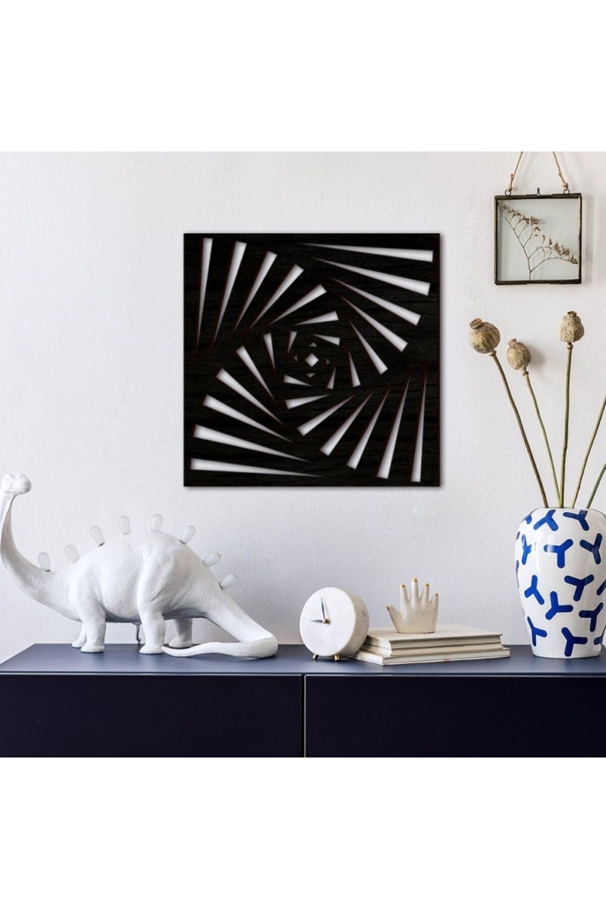 Afra Sanat Dekor Modern Ahşap Duvar Dekoru Spiral Dönüş