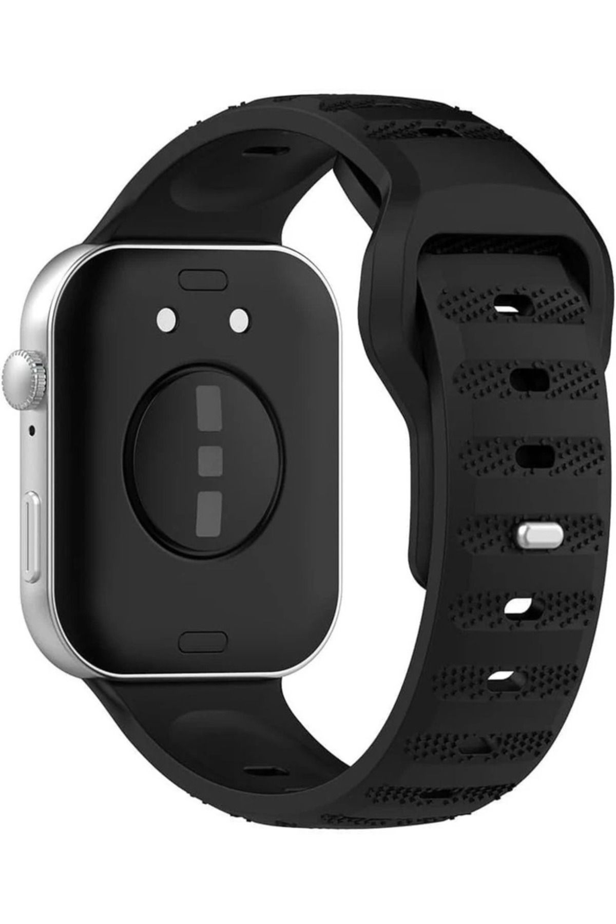 bbtech Huawei Watch Fit 3 / Fit 4 / Fit 4 Pro Nokta Detay Spor Esnek Ayarlanabilir Silikon Kayış Şık Kordon