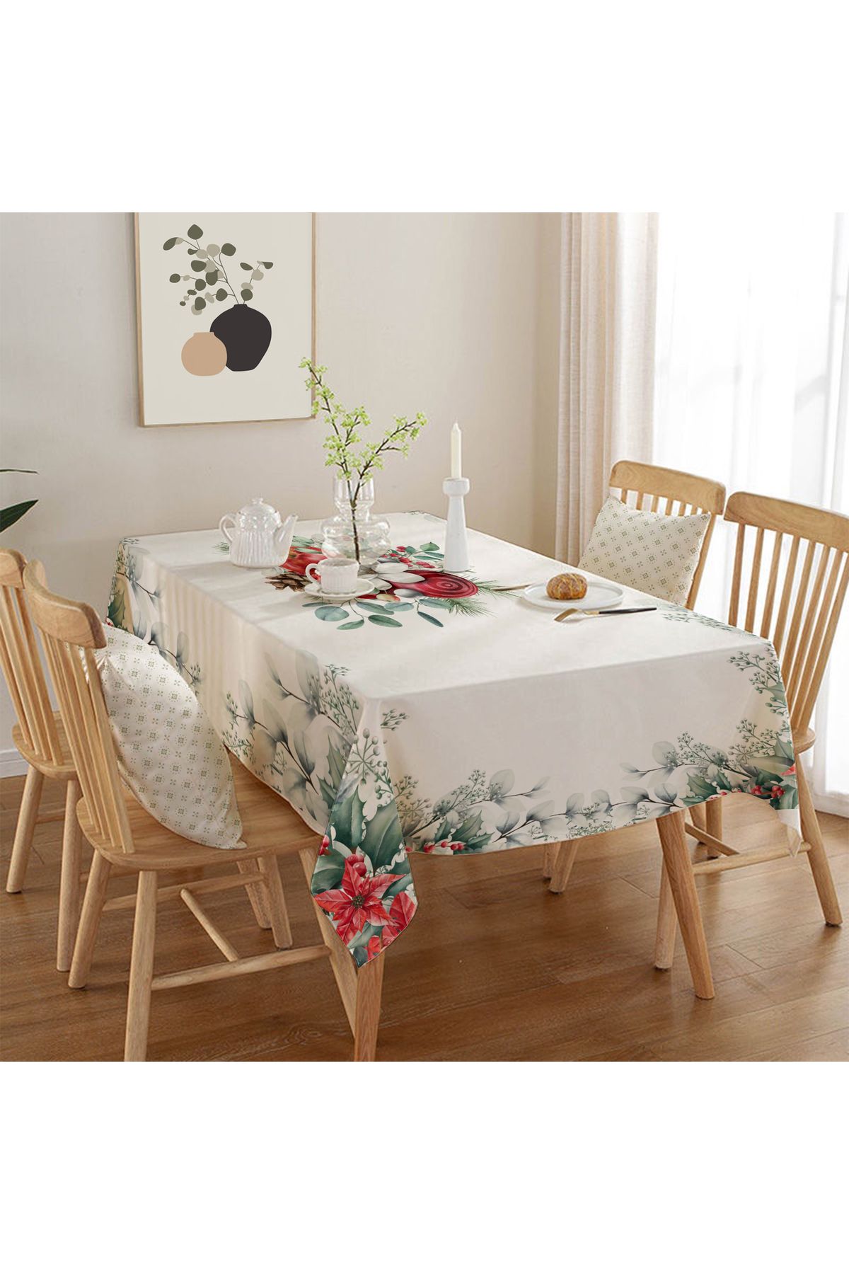 Rell Home Dertsiz Masa Örtüsü,Şantuk Kumaş,Leke Tutmayan Model