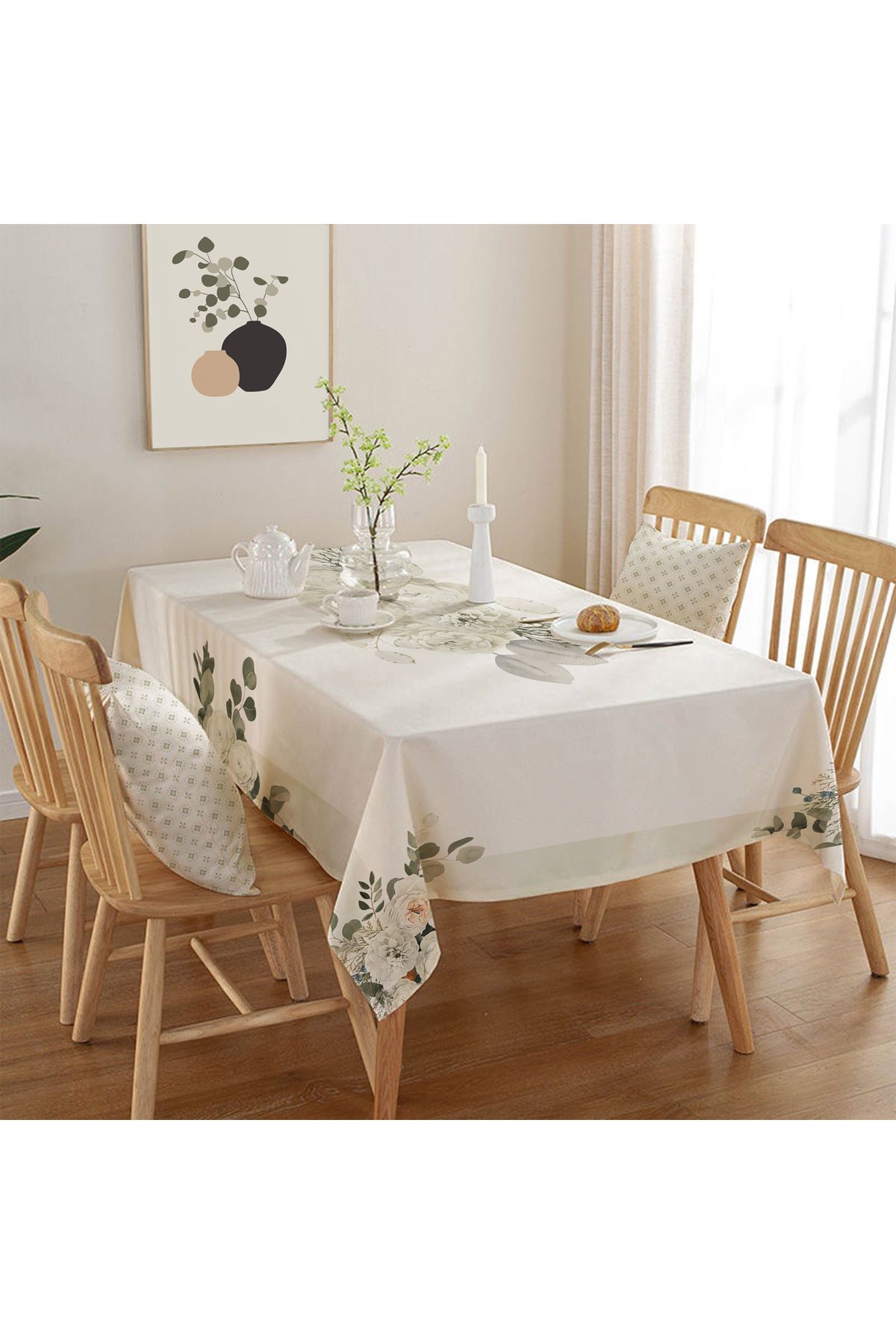 Rell Home Dertsiz Masa Örtüsü,Şantuk Kumaş,Leke Tutmayan Model