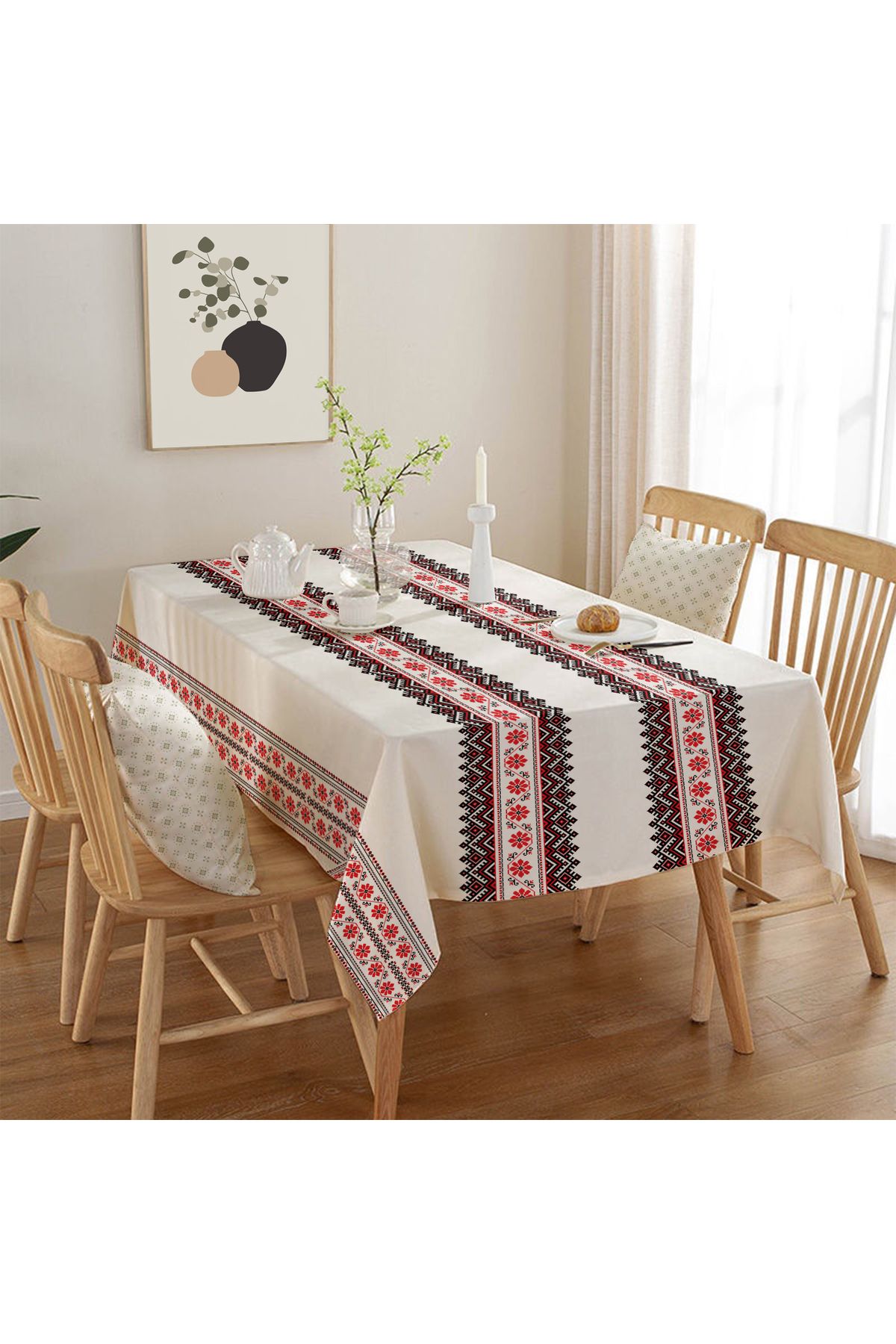 Rell Home Dertsiz Masa Örtüsü,Şantuk Kumaş,Leke Tutmayan Model