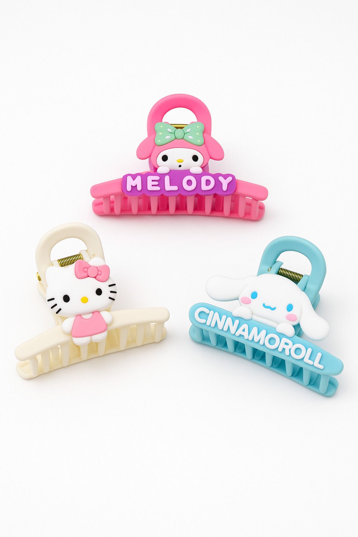 MakeWell Kuromi My Melodi Hello Kity Cinnammaroll Pochaco Tasarımlı Çocuk Mandal Tokalar