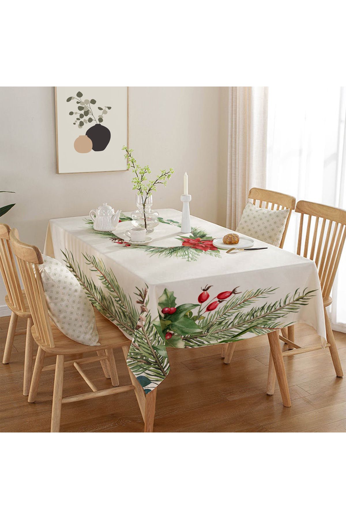 Rell Home Dertsiz Masa Örtüsü,Şantuk Kumaş,Leke Tutmayan Model