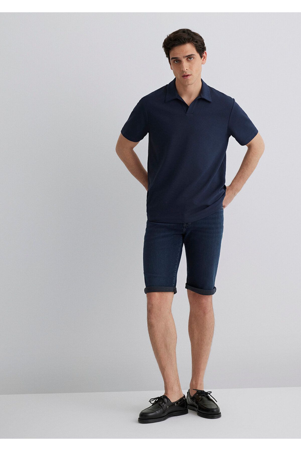 Mavi Niebieskie Spodenki Jeansowe Nicholas Premium W Kolorze Granatowym87141 Mężczyzna - 33