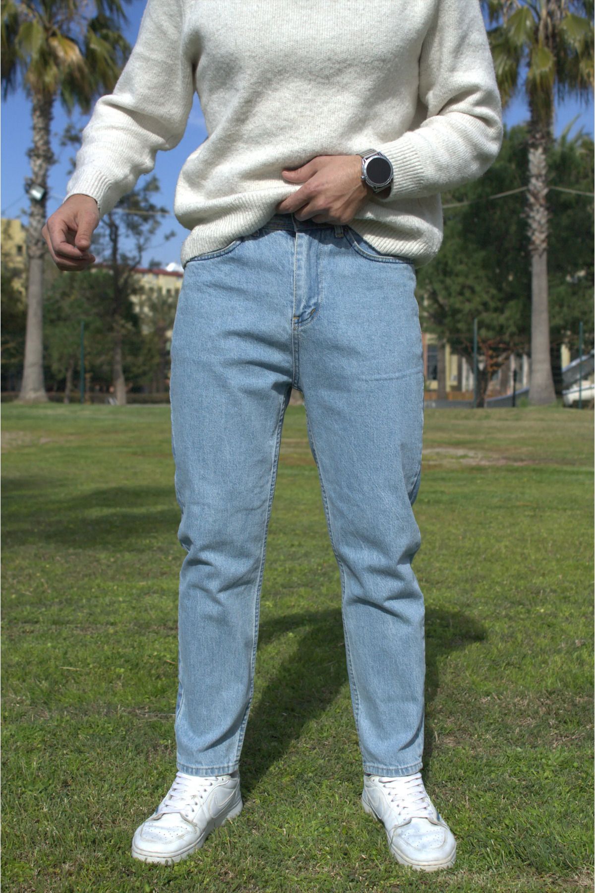 DORAJEANS BUZ MAVİ BOYFRİEND PANTOLON