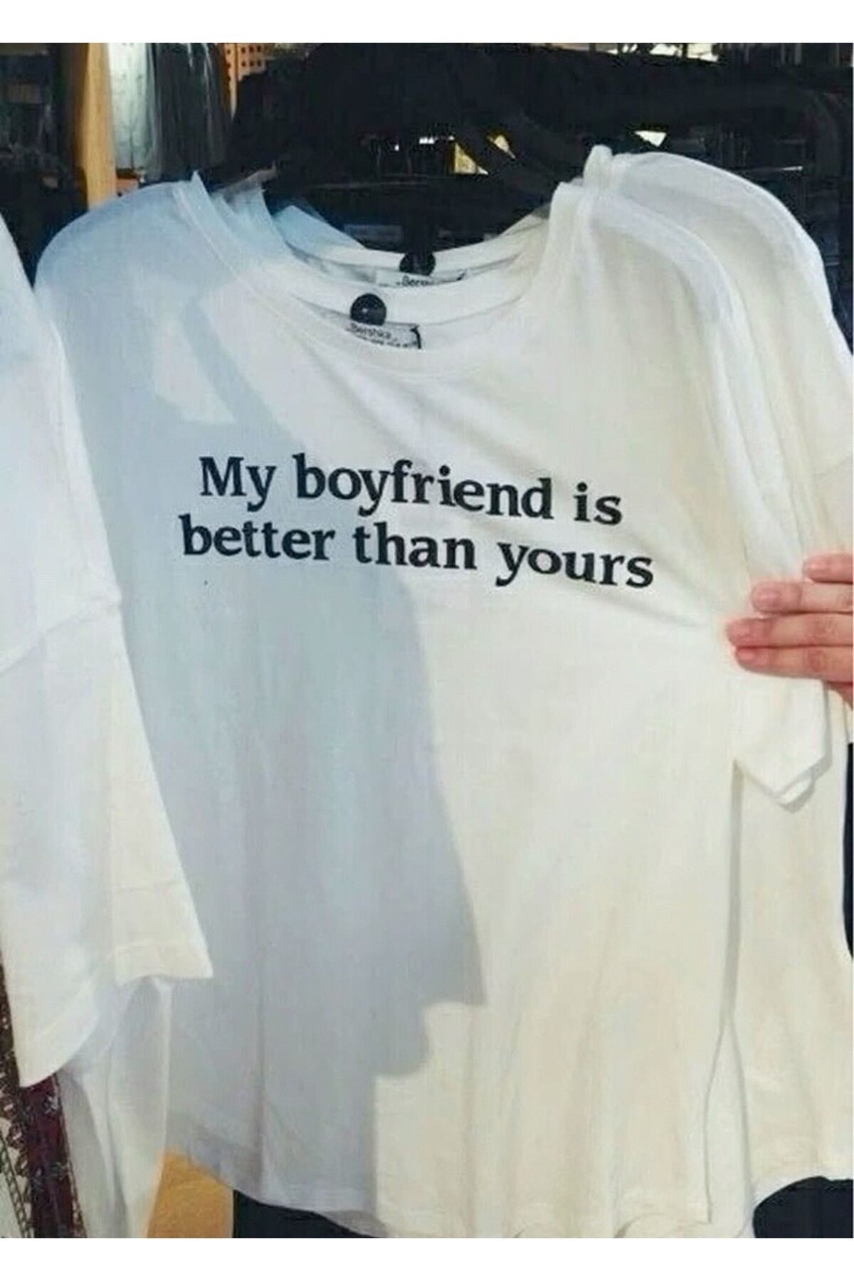 Moda Yazıcı My Boyfriend T-shirt