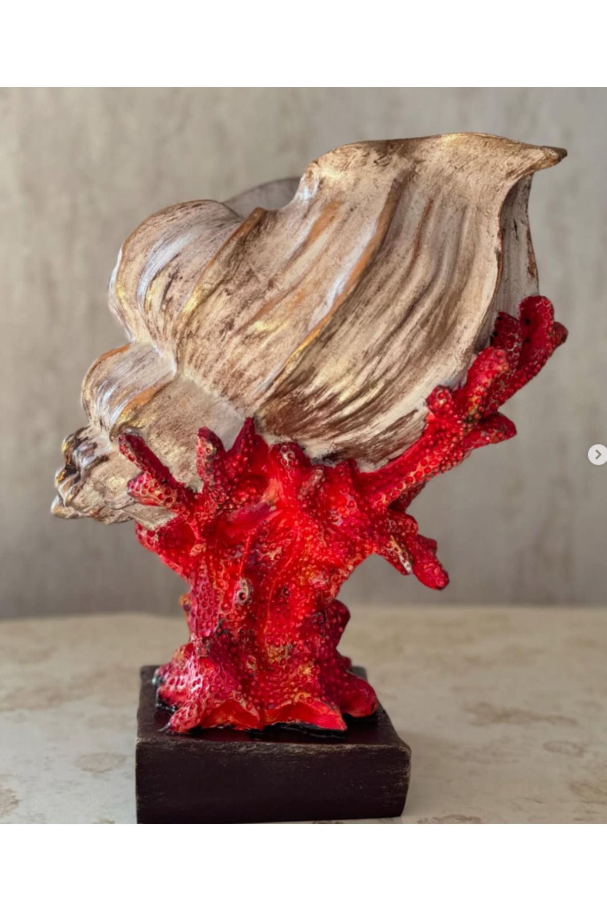 Zahide Design Turuncu Mercan Biblo