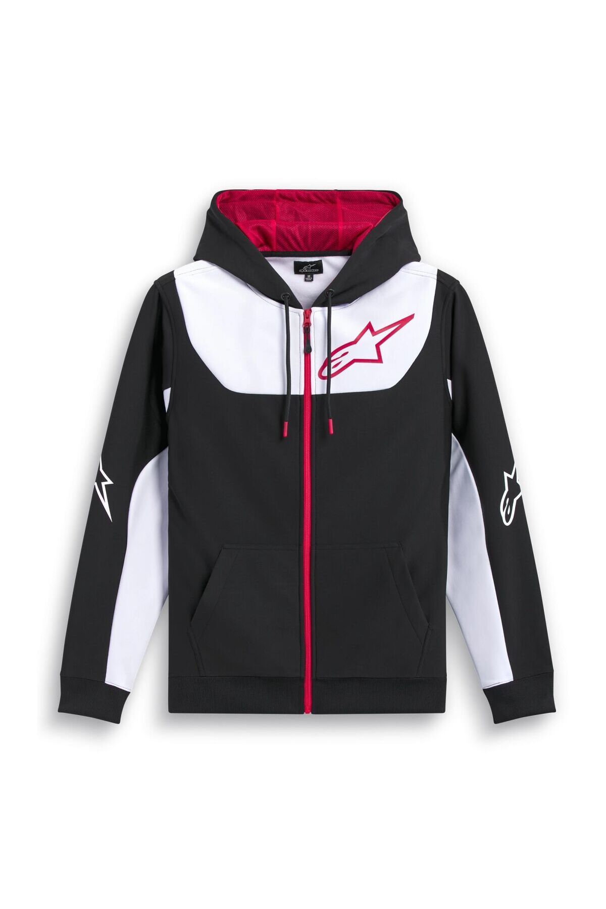Alpinestars Sessions V3 Hoodie Kapüşonlu Sweatshirt Siyah Beyaz Kırmızı