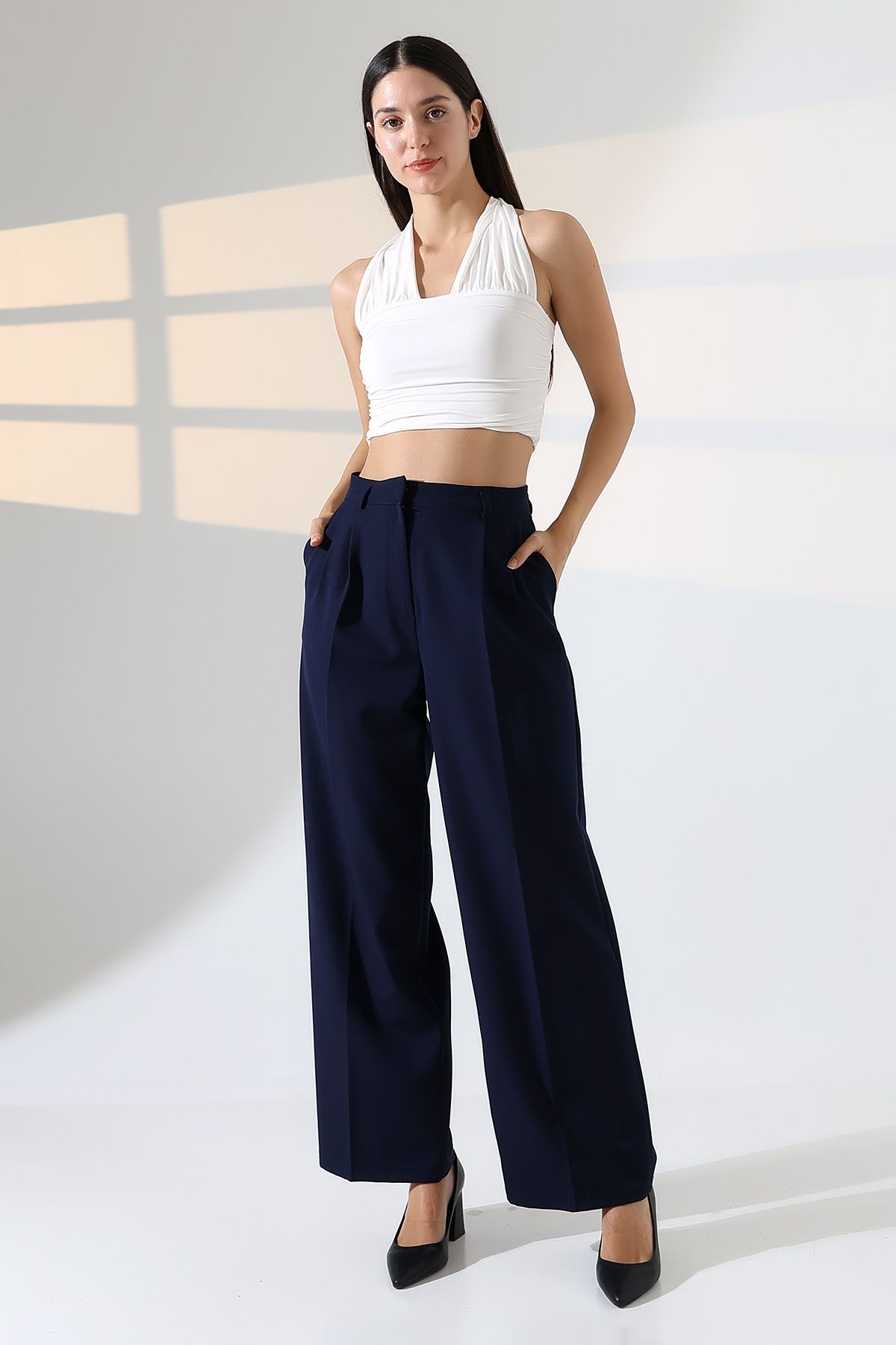 CeMa Moda Palazzo kadın pantolon oversize kesim