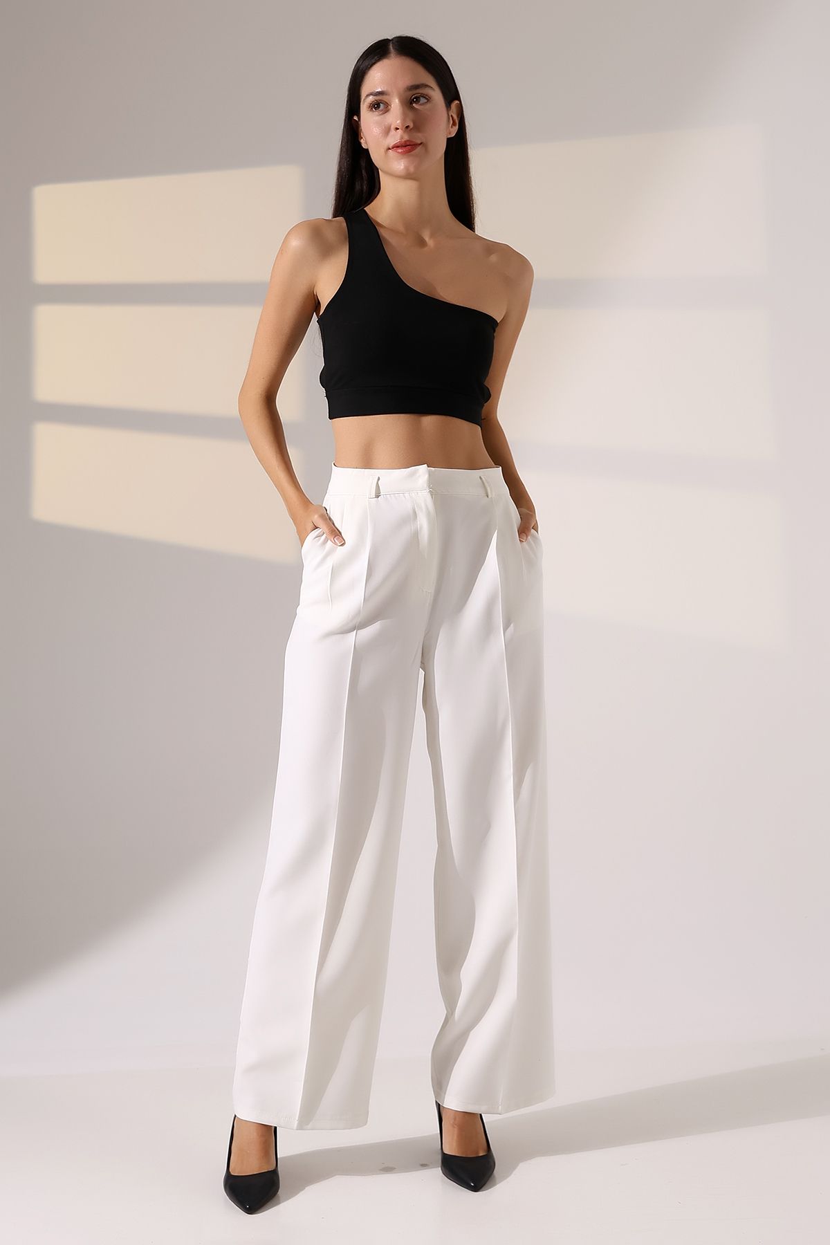 CeMa Moda Palazzo kadın pantolon oversize kesim