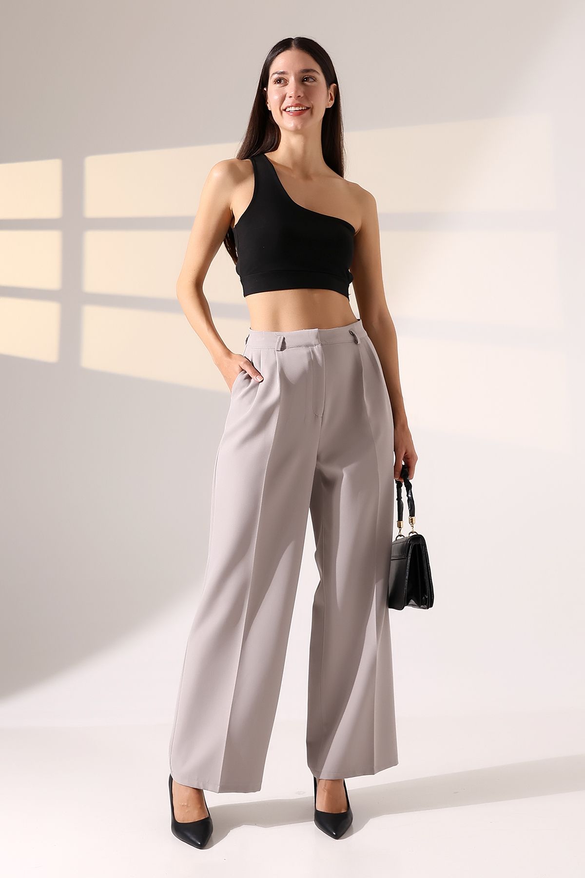 CeMa Moda Palazzo kadın pantolon oversize kesim