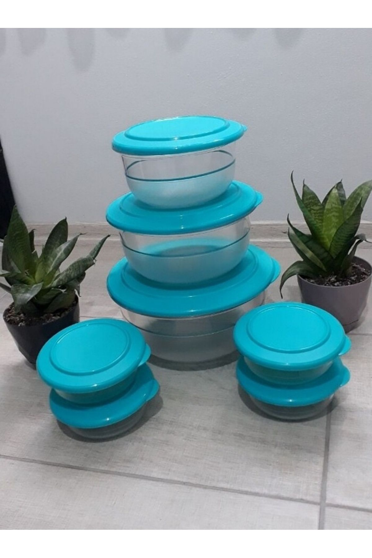 Tupperware Kristal Set 7 Parça.