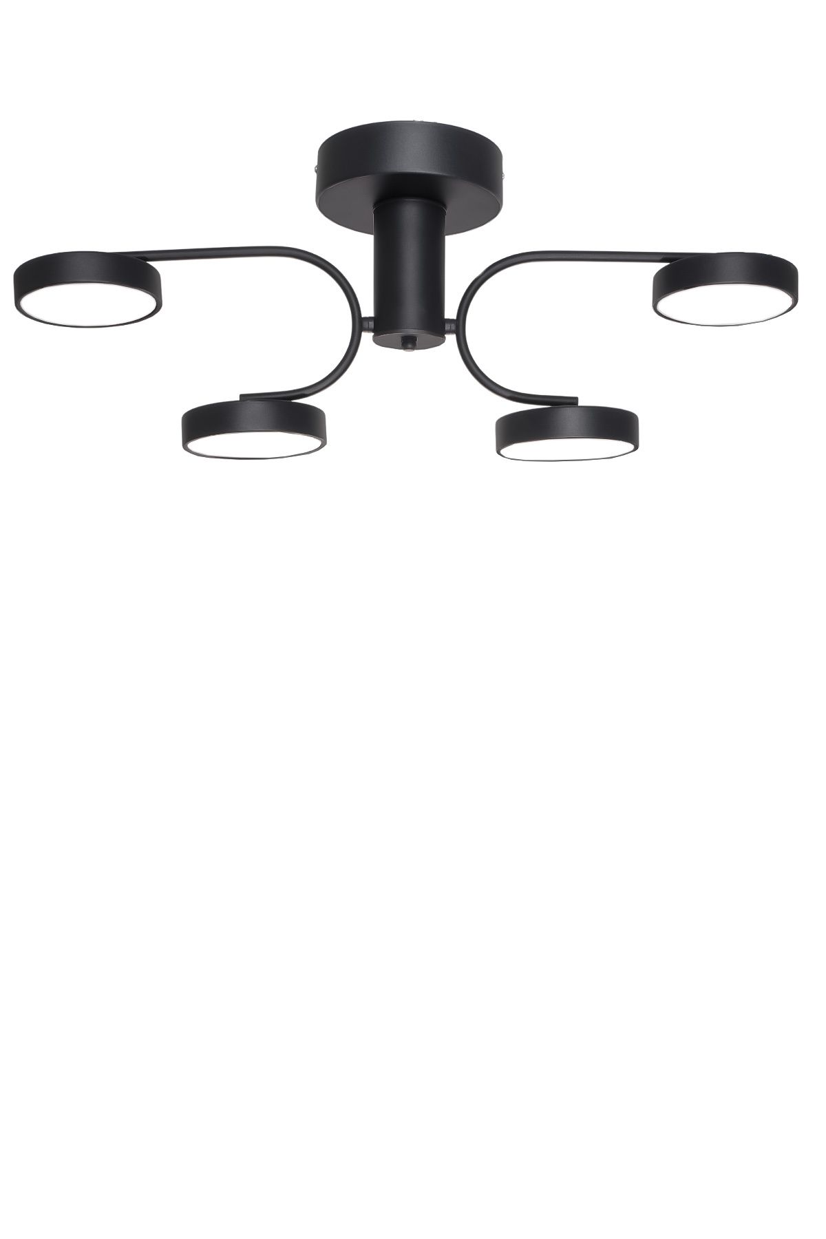 Turanconcept Zeyna 4lü Modern Tasarım 3 Renk Işık Enerji Tasarruflu Led Avize Salon Giyinme Odası Mutfak