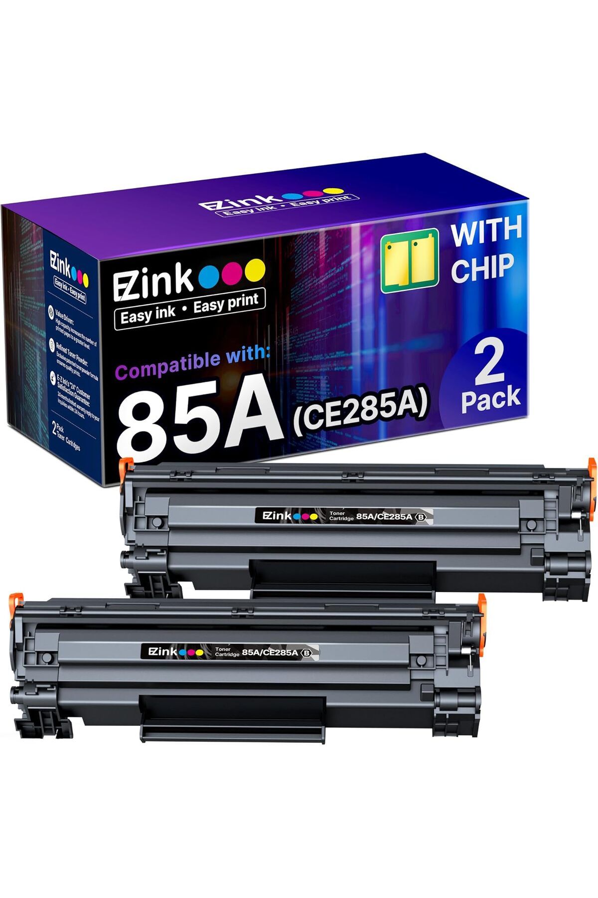 HP *YA-DE TONER*Laserjet p1102w P1102 P1109W M1217nfw M1212 M1212nf M1217 Pro Printer (2-Pack)