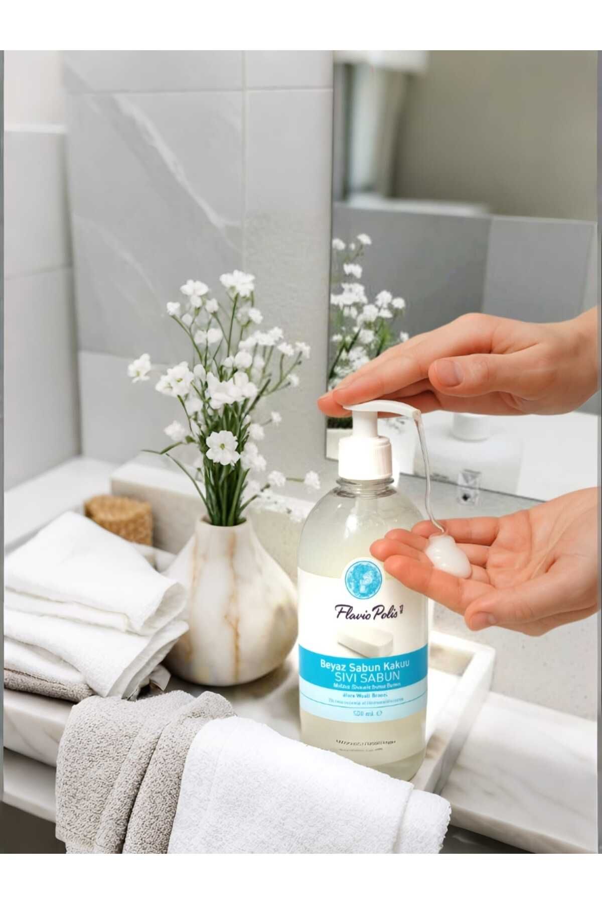FLAVİOPOLİS FlavioPolis 500ml Beyaz Sabun Kokulu Sıvı Sabun
