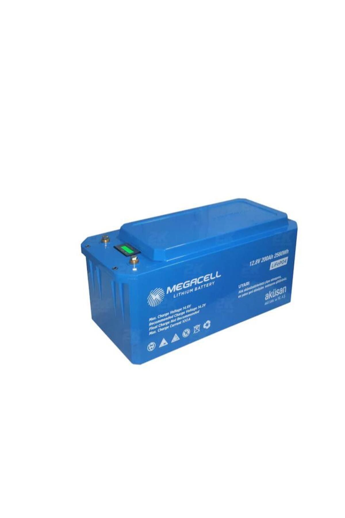 Megacell 12.8v 200ah Lifepo4 Lityum Akü Karavan & Marin