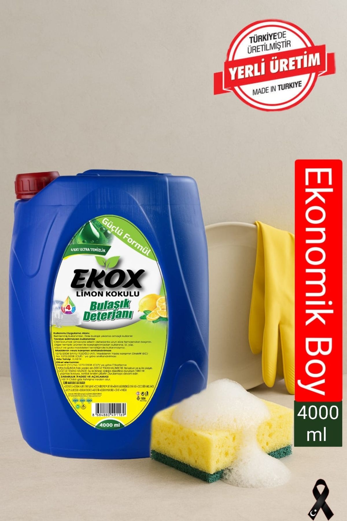 EKOX 4000 ml sıvı bulaşık deterjanı